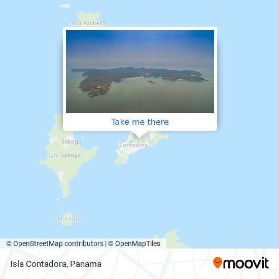 Isla Contadora map