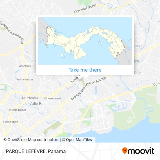 Mapa de PARQUE LEFEVRE