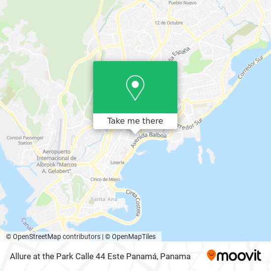 Allure at the Park  Calle 44 Este  Panamá map