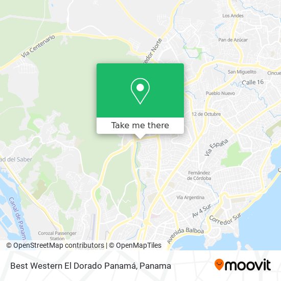 Best Western El Dorado Panamá map