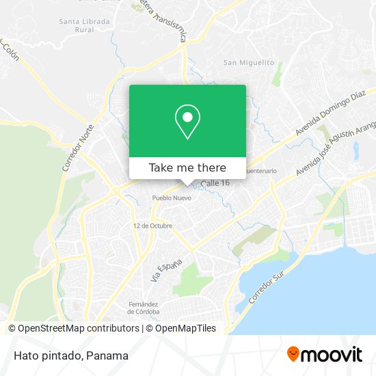 Mapa de Hato pintado