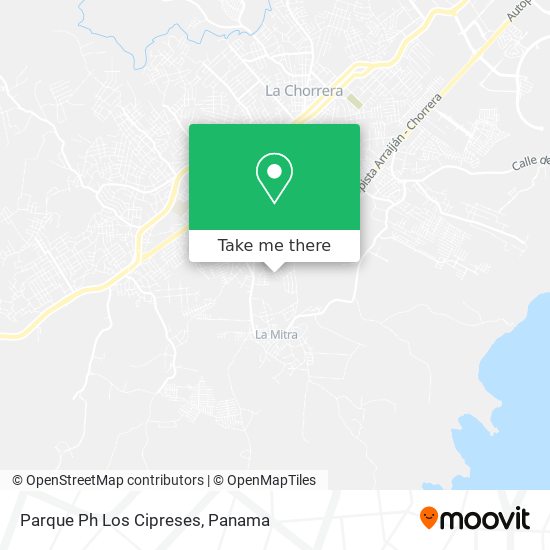 Parque Ph Los Cipreses map