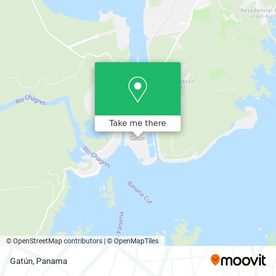 Mapa de Gatún