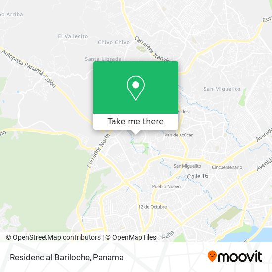 Residencial Bariloche map
