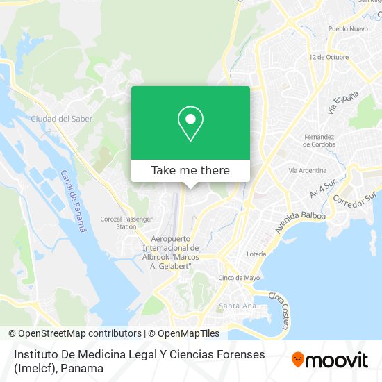 Mapa de Instituto De Medicina Legal Y Ciencias Forenses (Imelcf)