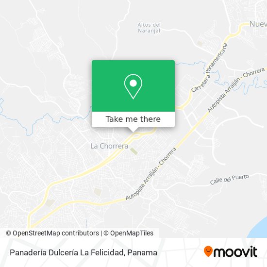 Panadería Dulcería La Felicidad map