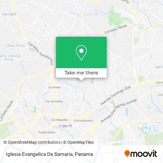 Iglesia Evangelica De Samaria map