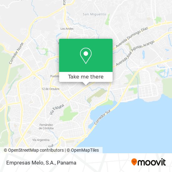 Empresas Melo, S.A. map