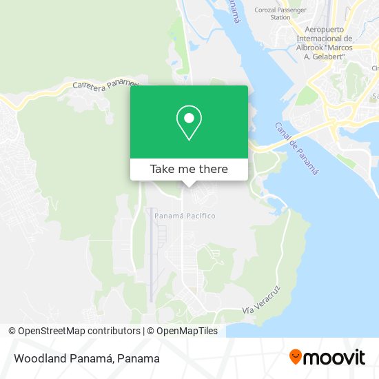 Woodland Panamá map