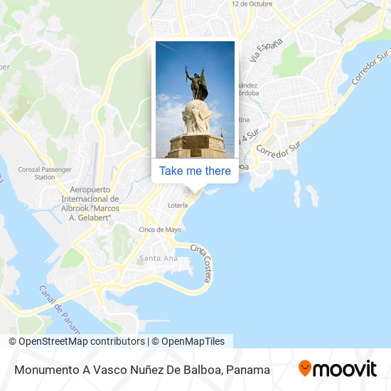 Monumento A Vasco Nuñez De Balboa map