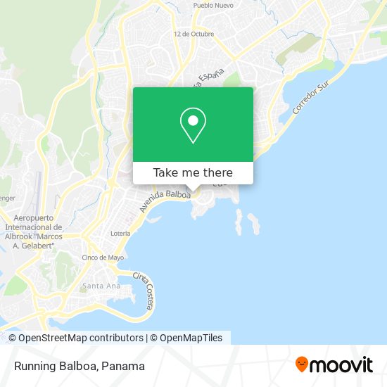 Running Balboa map