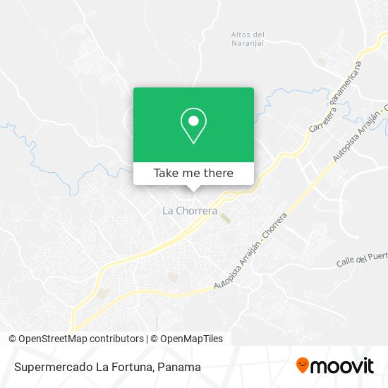 Supermercado La Fortuna map