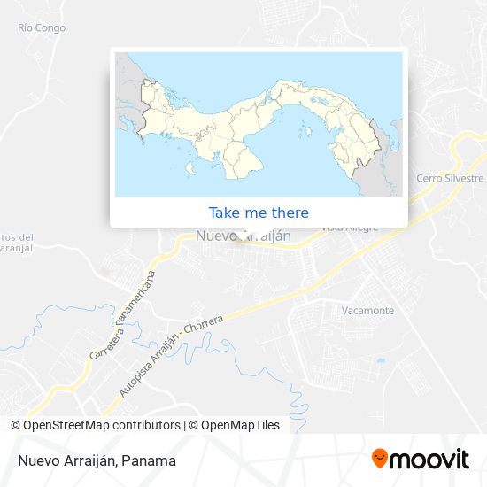 Mapa de Nuevo Arraiján