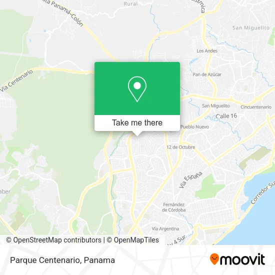 Parque Centenario map