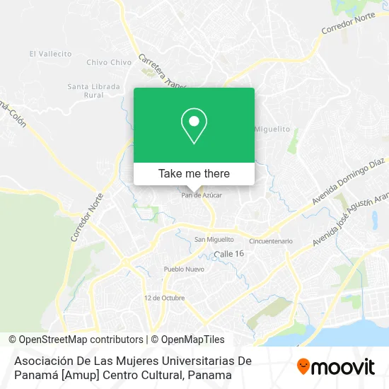 Asociación De Las Mujeres Universitarias De Panamá [Amup] Centro Cultural map