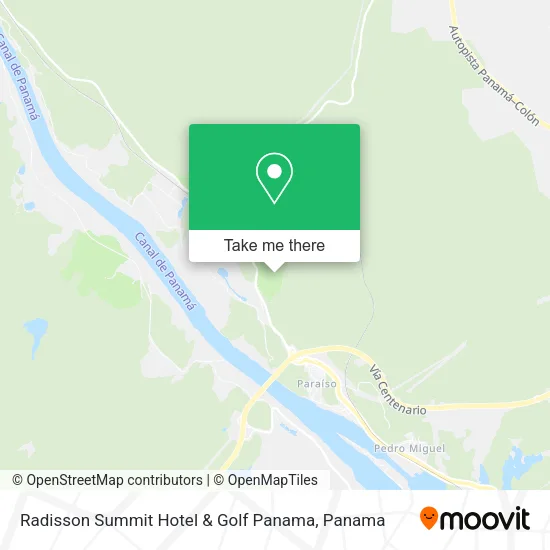 Mapa de Radisson Summit Hotel & Golf Panama