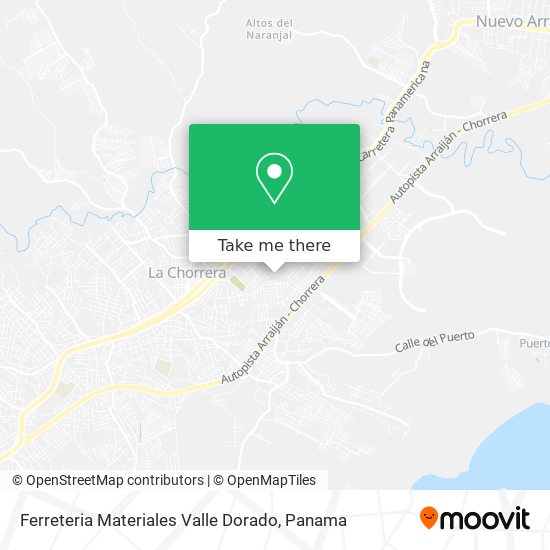 Ferreteria Materiales Valle Dorado map