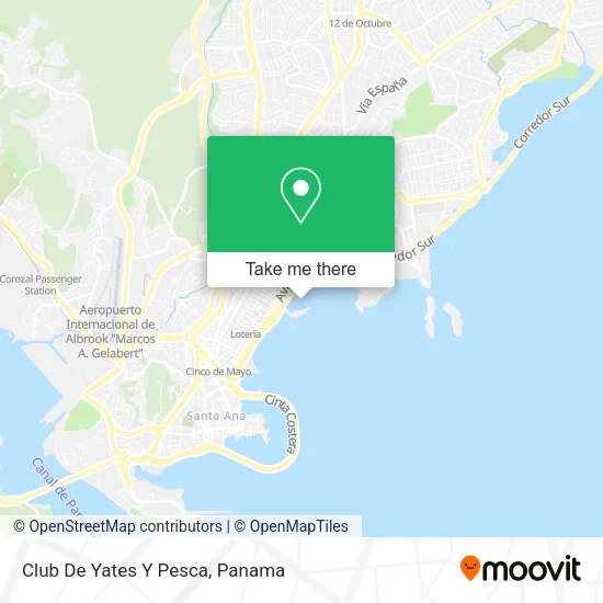 Club De Yates Y Pesca map