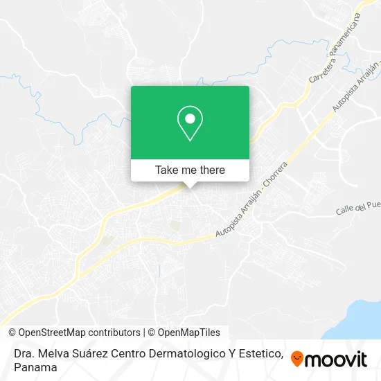 Mapa de Dra. Melva Suárez Centro Dermatologico Y Estetico