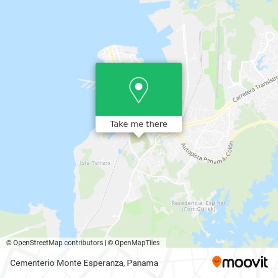 Cementerio Monte Esperanza map