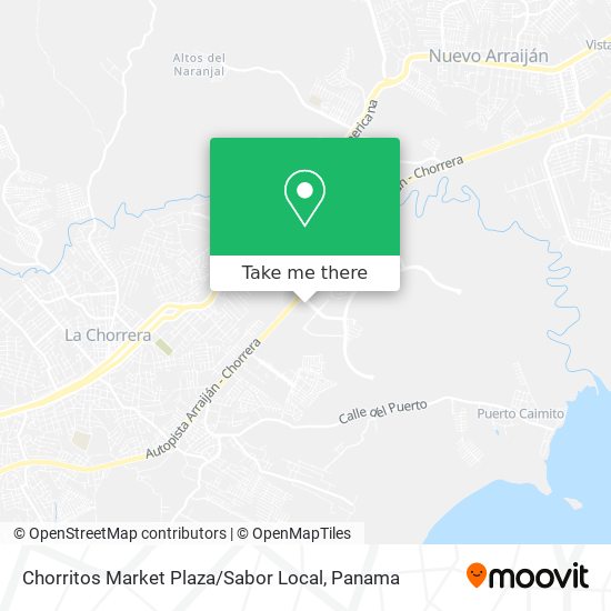 Chorritos Market Plaza / Sabor Local map