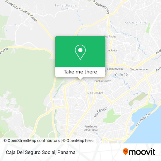 Caja Del Seguro Social map