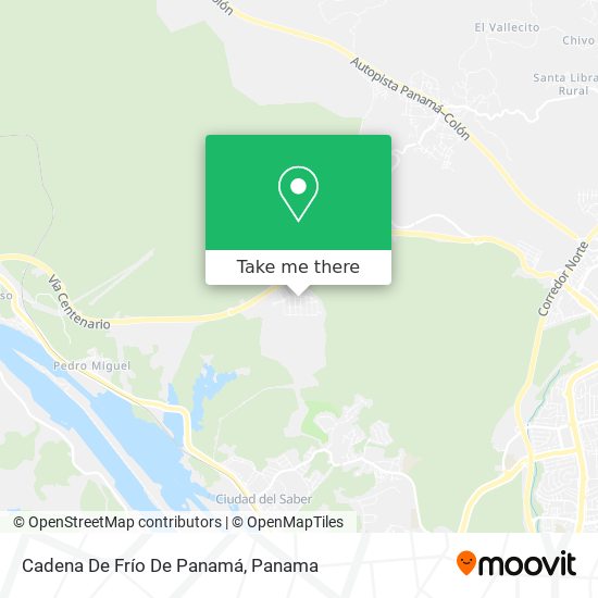 Mapa de Cadena De Frío De Panamá