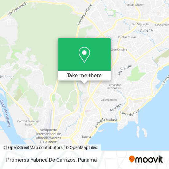 Promersa Fabrica De Carrizos map