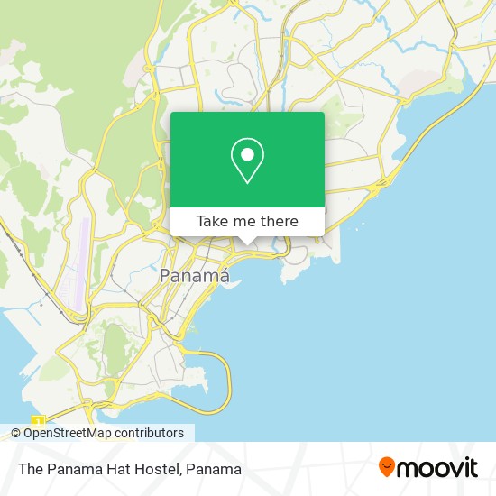 The Panama Hat Hostel map
