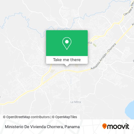 Ministerio De Vivienda Chorrera map