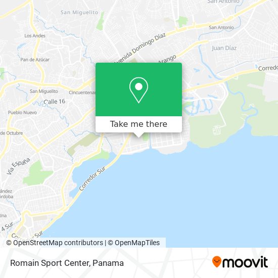Mapa de Romain Sport Center