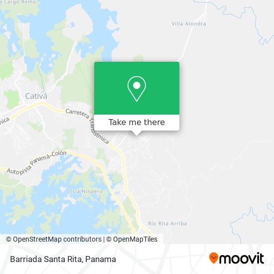 Barriada Santa Rita map