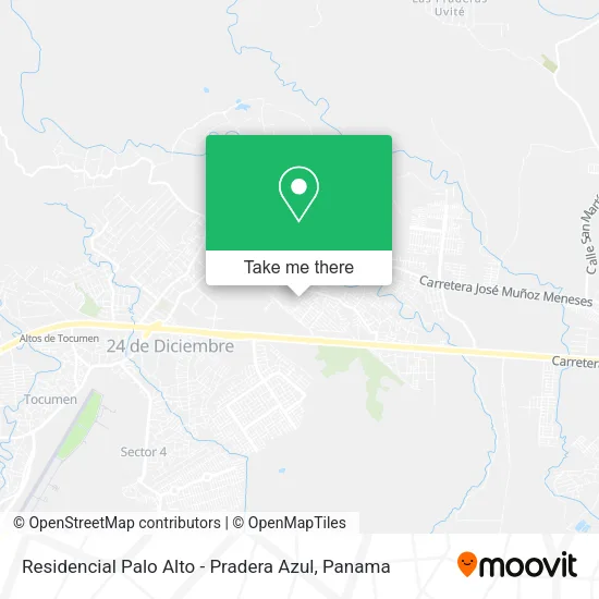 Mapa de Residencial Palo Alto - Pradera Azul
