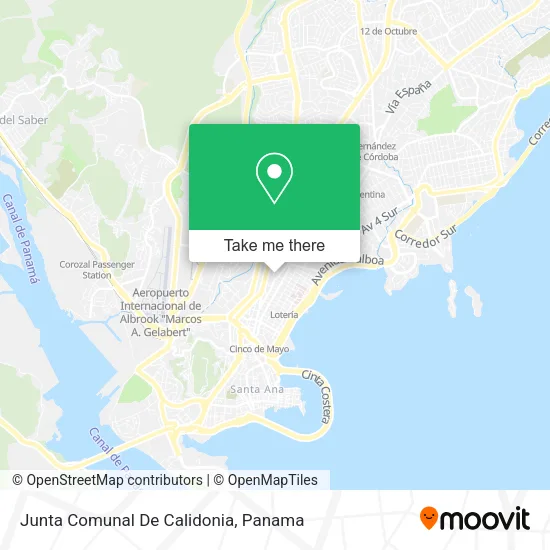 Junta Comunal De Calidonia map