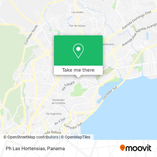 Ph Las Hortensias map