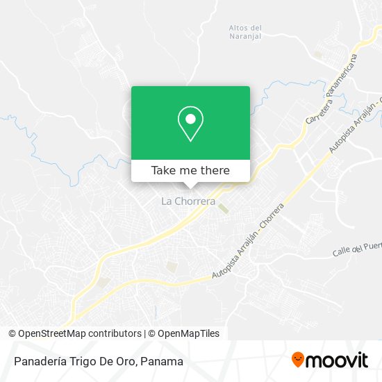 Panadería Trigo De Oro map