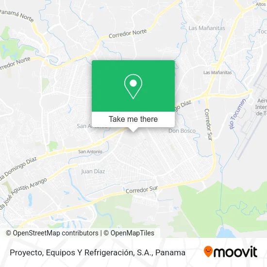 Proyecto, Equipos Y Refrigeración, S.A. map