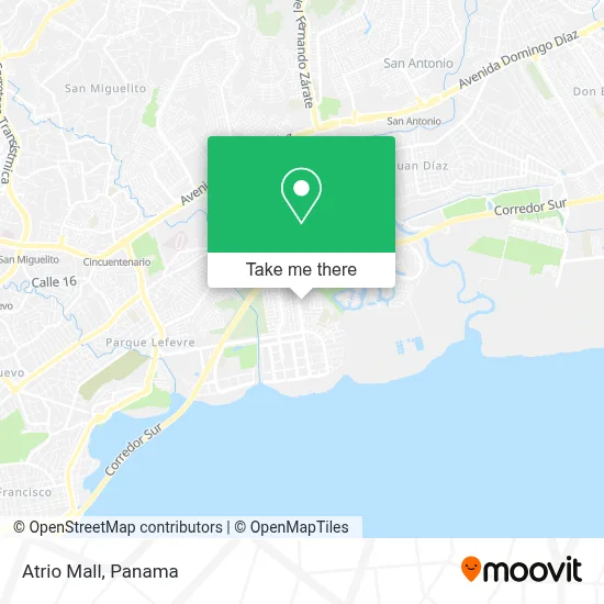 ¿Cómo llegar a Atrio Mall en Parque Lefevre en autobús o metro?
