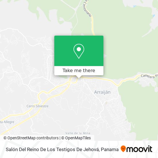 Salón Del Reino De Los Testigos De Jehová map