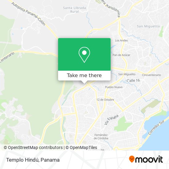 Templo Hindú map