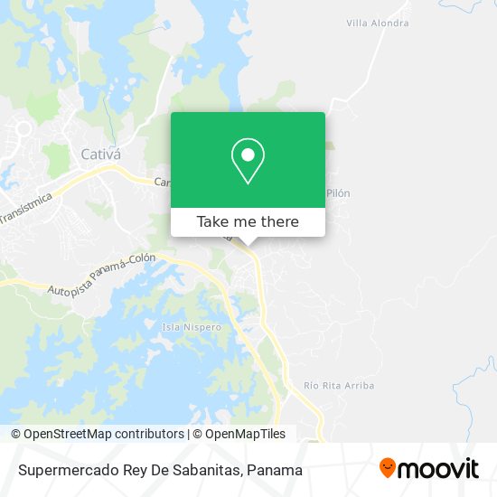 Supermercado Rey  De Sabanitas map