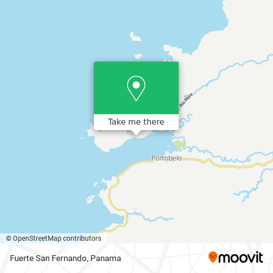 Fuerte San Fernando map