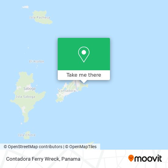 Mapa de Contadora Ferry Wreck