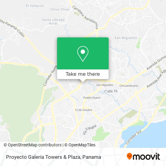 Proyecto Galería Towers & Plaza map