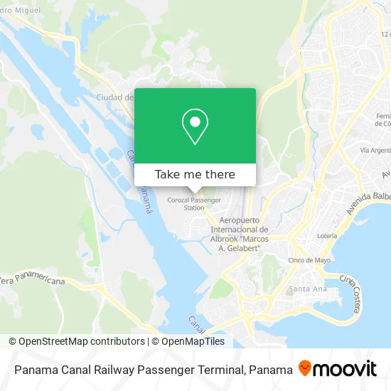 Panama Canal Railway Passenger Terminal map