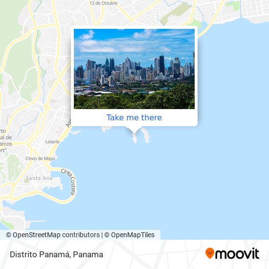 Distrito Panamá map