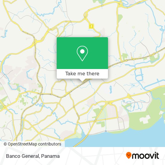 Banco General map