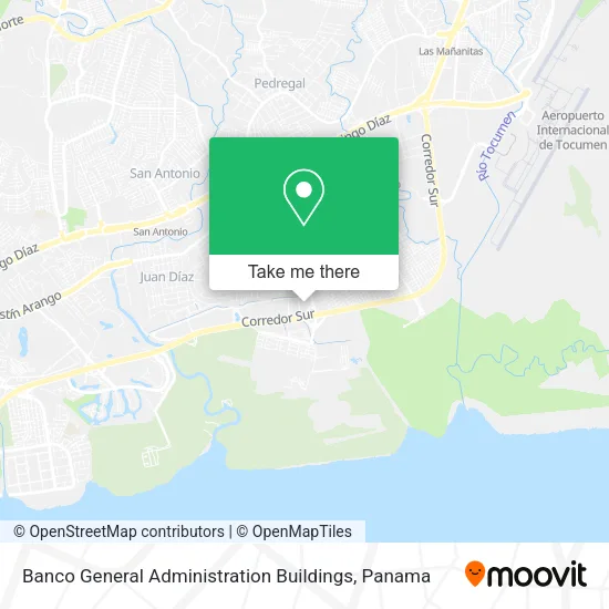 Banco General Administration Buildings map