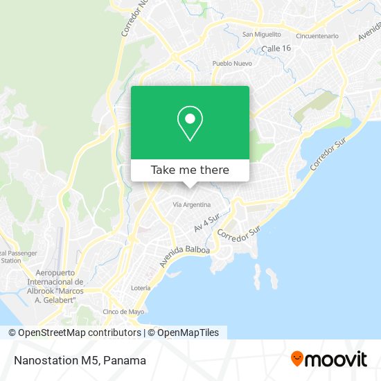 Mapa de Nanostation M5