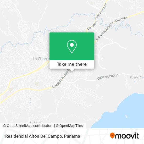 Residencial Altos Del Campo map